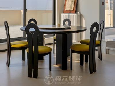 沈巷顶楼实景-奶油风格